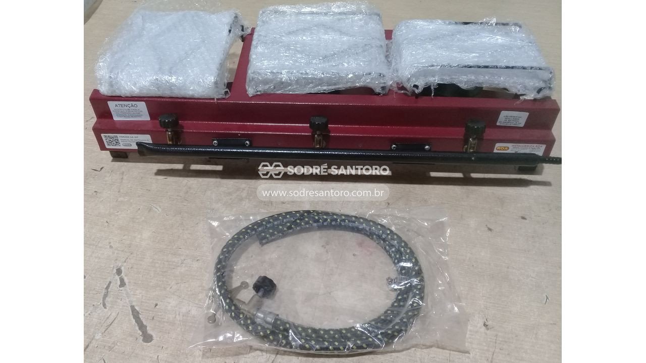 1 fogão semi industrial e 1 passagua de pesca