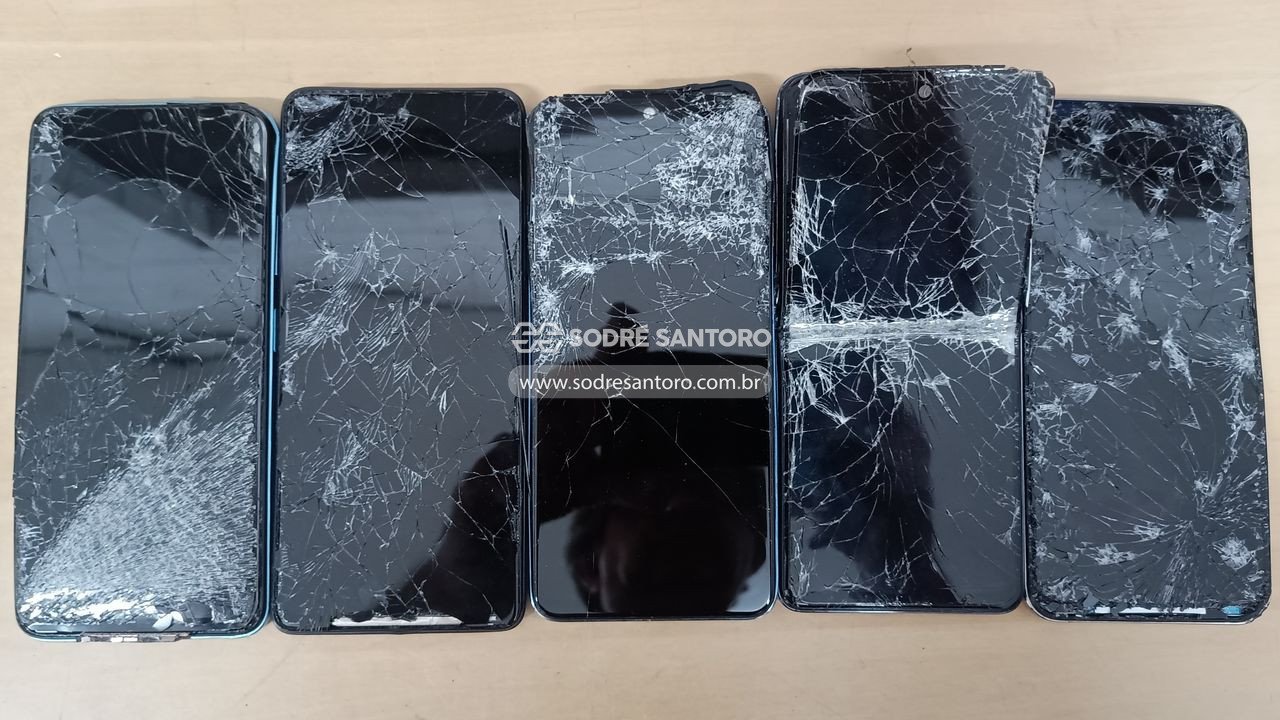 sucata de 5 smartphones positivo infinix