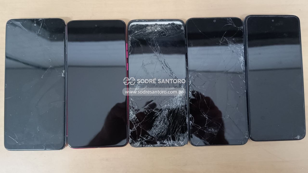 sucata de 5 smartphones motorola