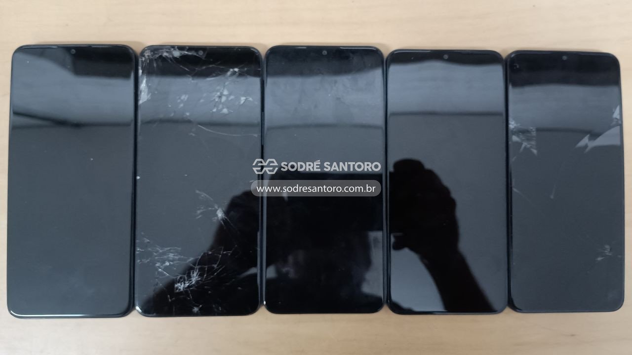 sucata de 5 smartphones tcl