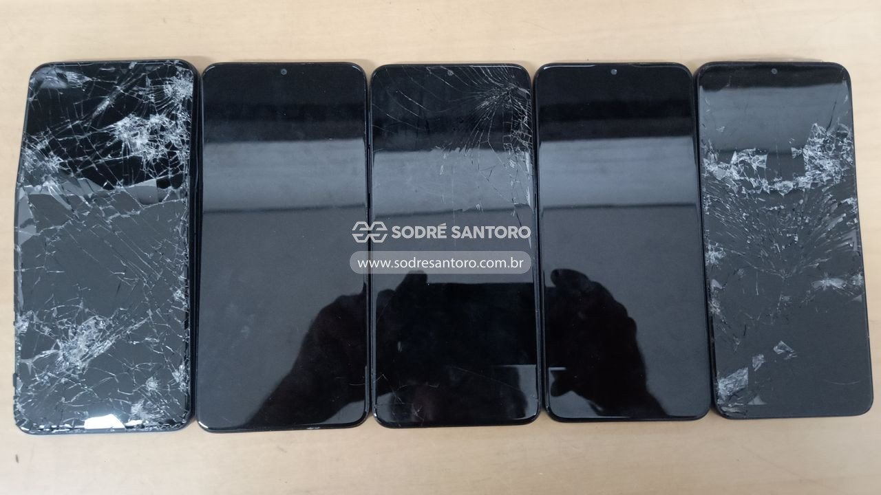 sucata de 5 smartphones tcl