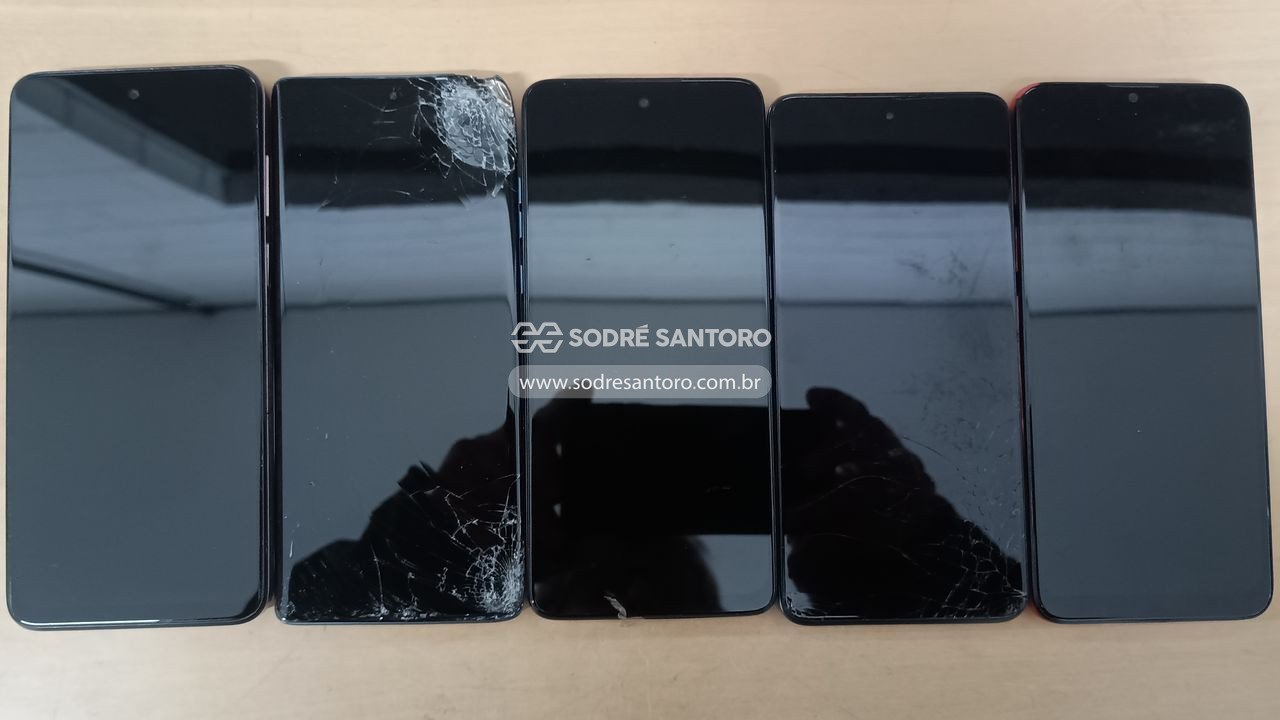 sucata de 5 smartphones motorola