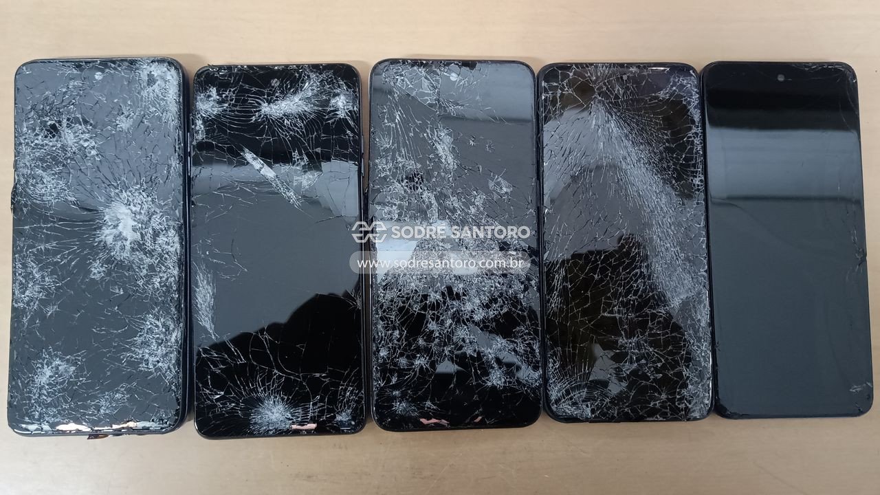 sucata de 5 smartphones motorola
