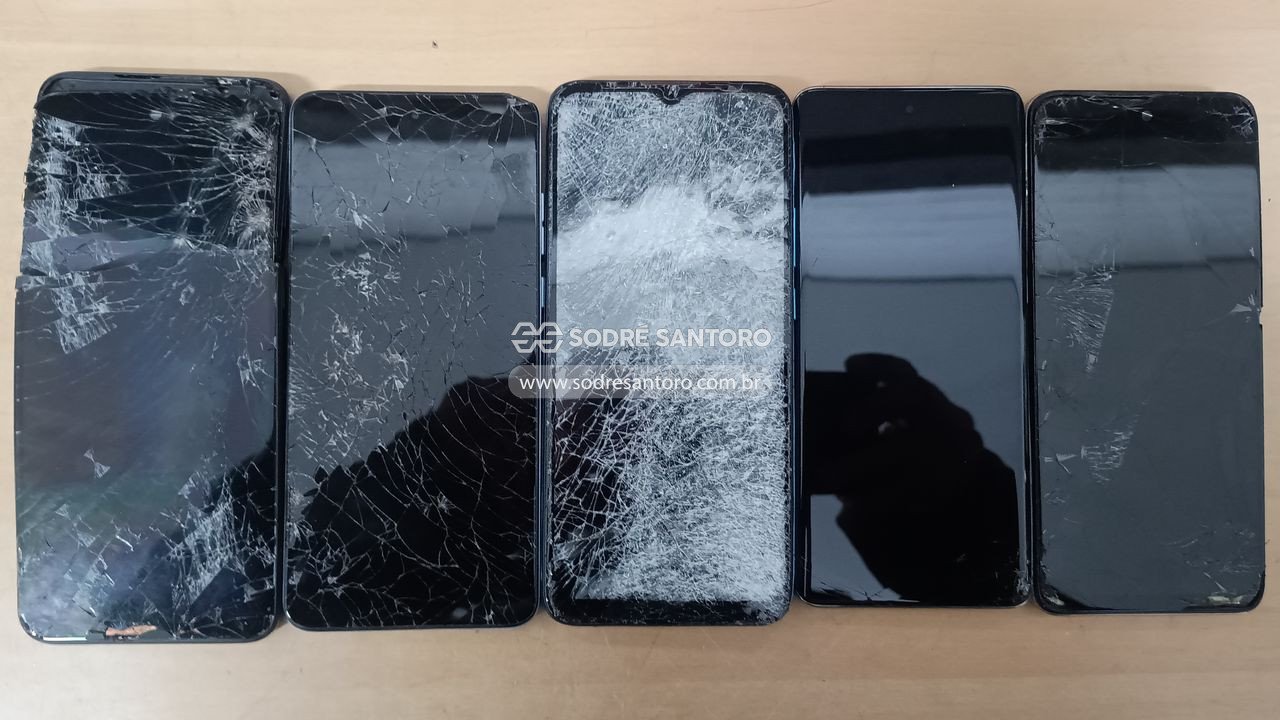 sucata de 5 smartphones motorola