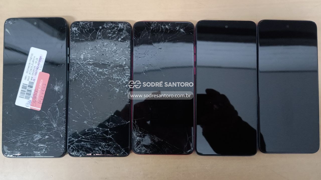 sucata de 5 smartphones motorola