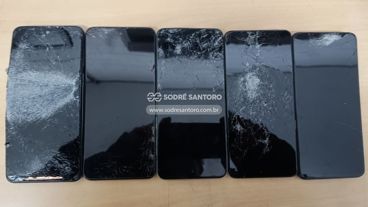 sucata de 5 smartphones motorola