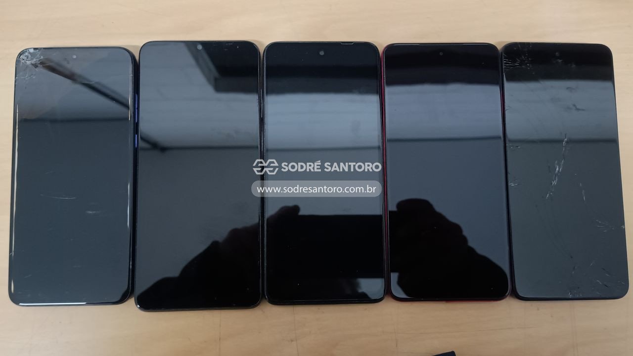 sucata de 5 smartphones motorola