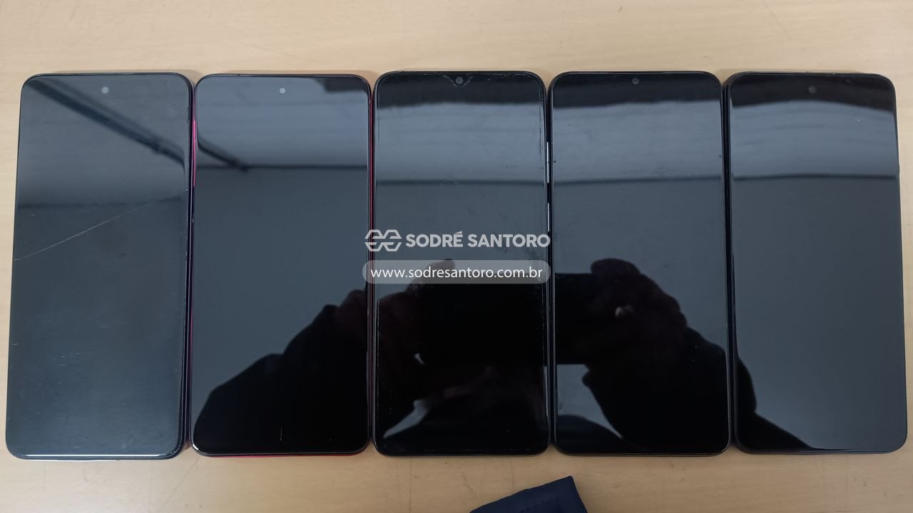 sucata de 5 smartphones motorola