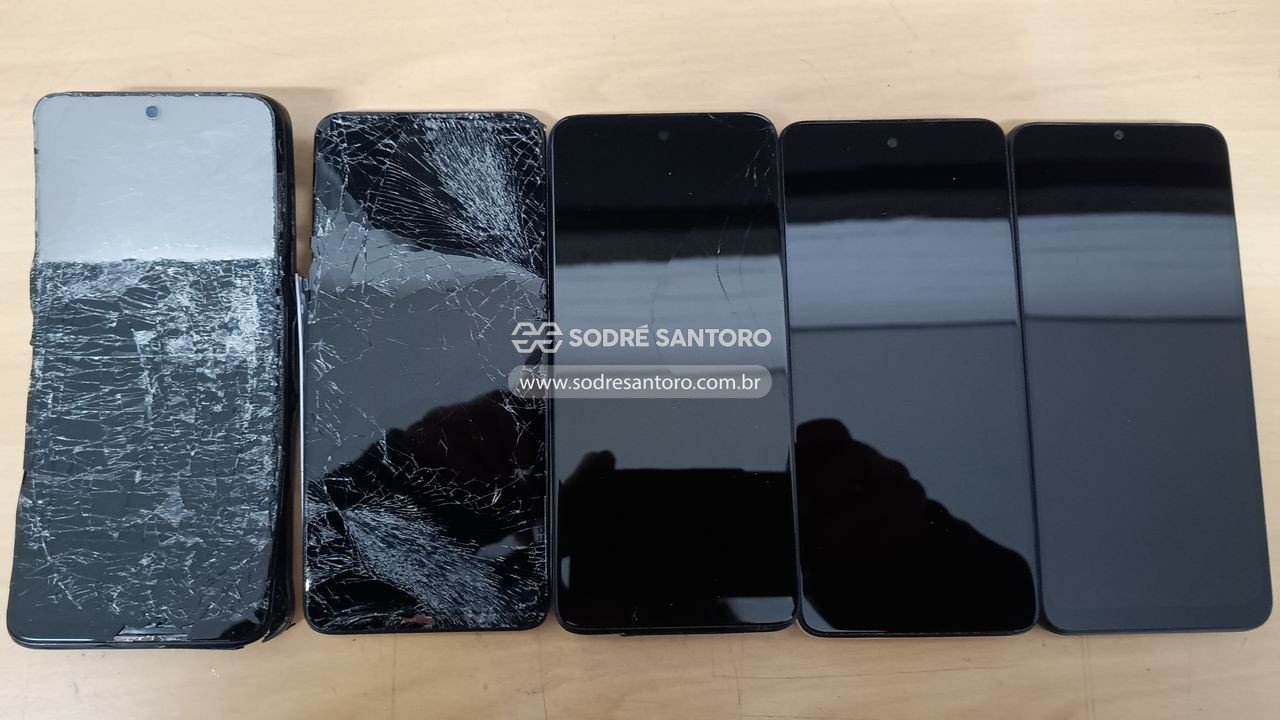 sucata de 5 smartphones motorola