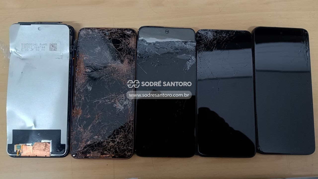 sucata de 5 smartphones motorola