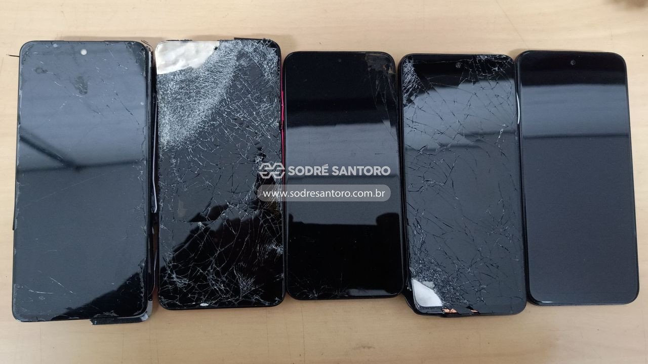 sucata de 5 smartphones motorola
