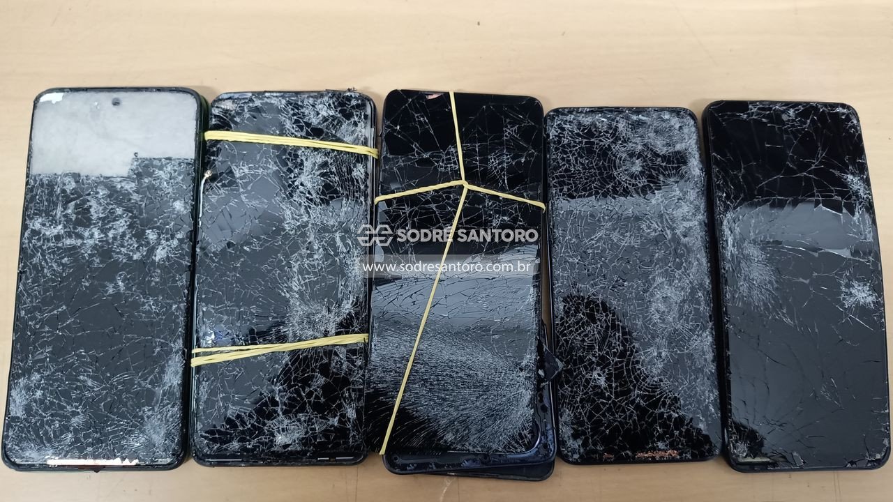 sucata de 5 smartphones motorola