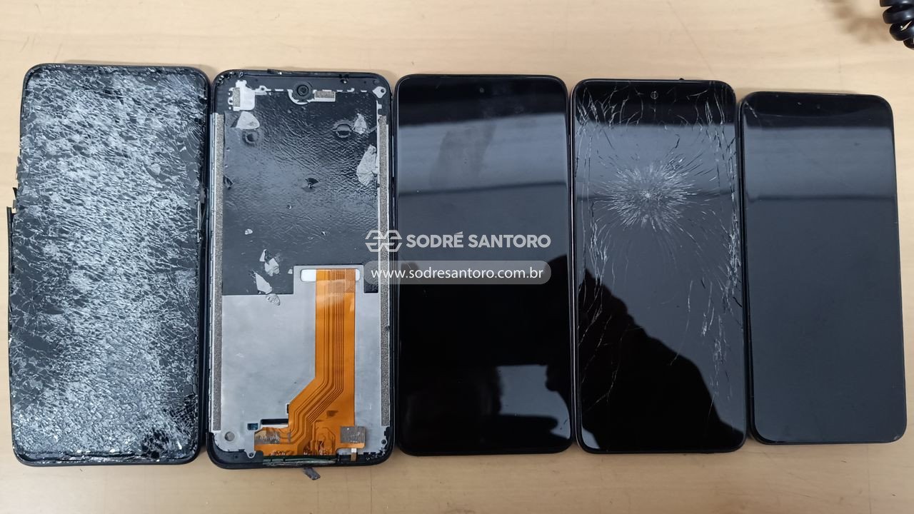 sucata de 5 smartphones motorola