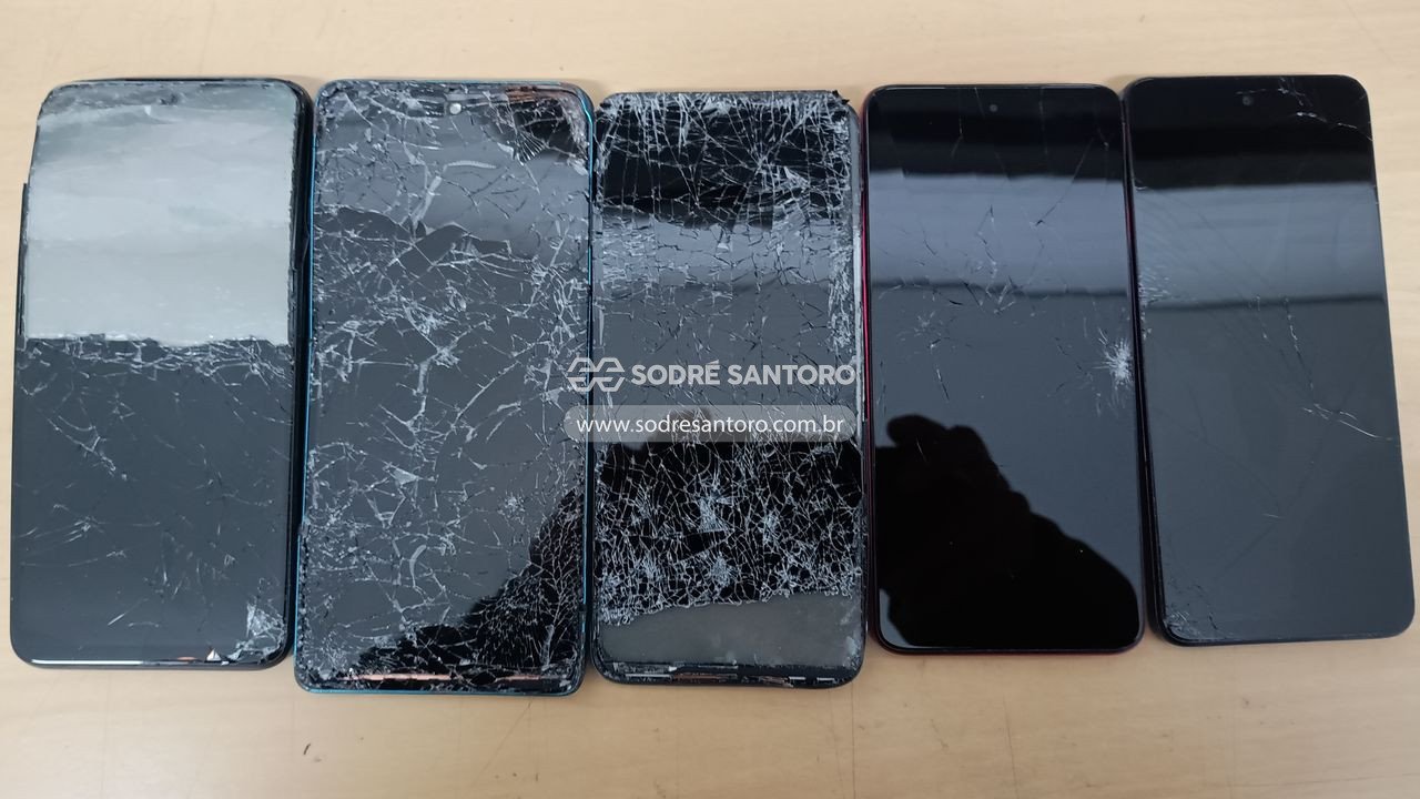 sucata de 5 smartphones motorola