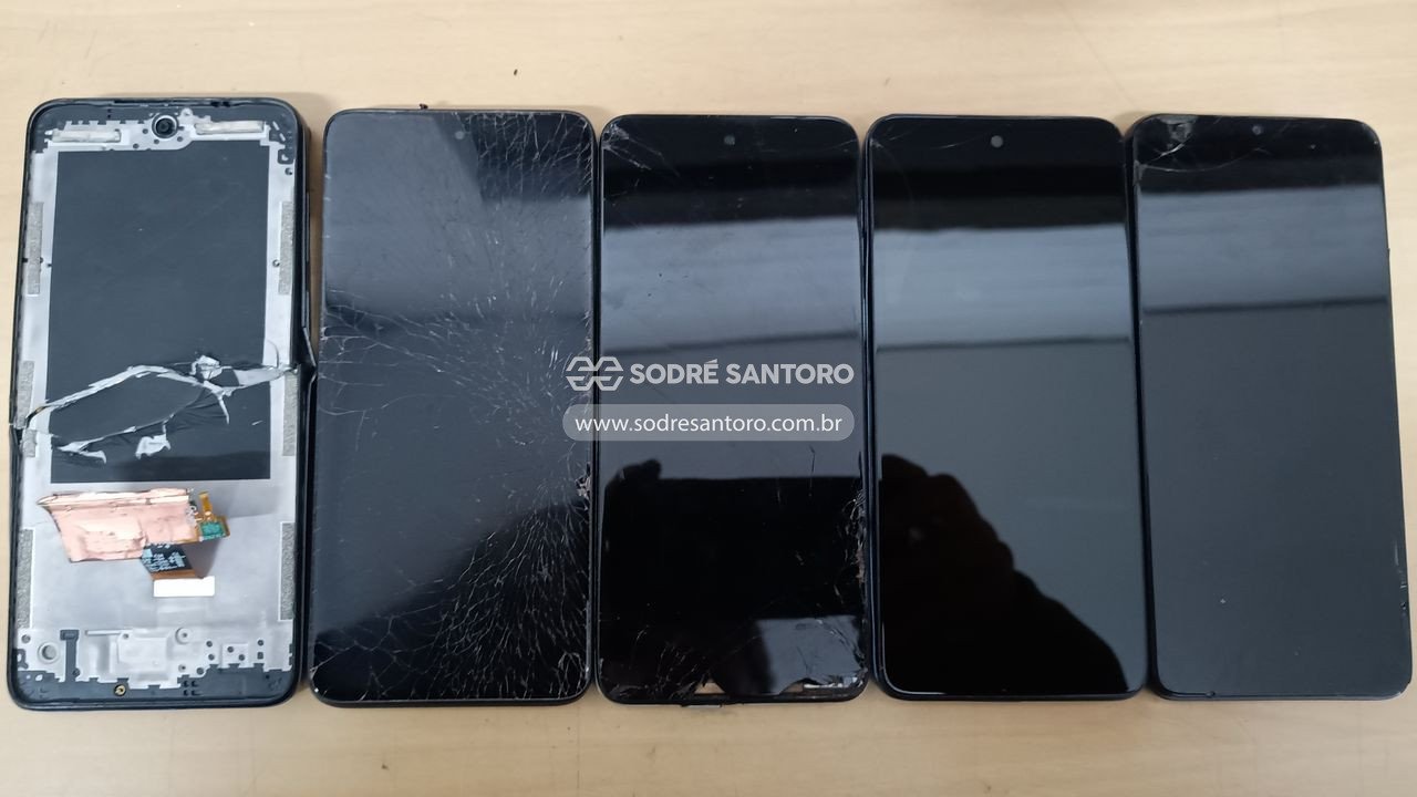 sucata de 5 smartphones motorola