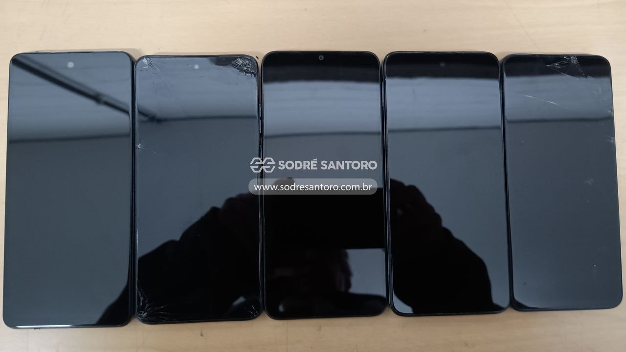 sucata de 5 smartphones motorola