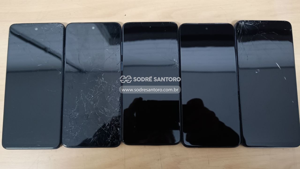 sucata de 5 smartphones motorola