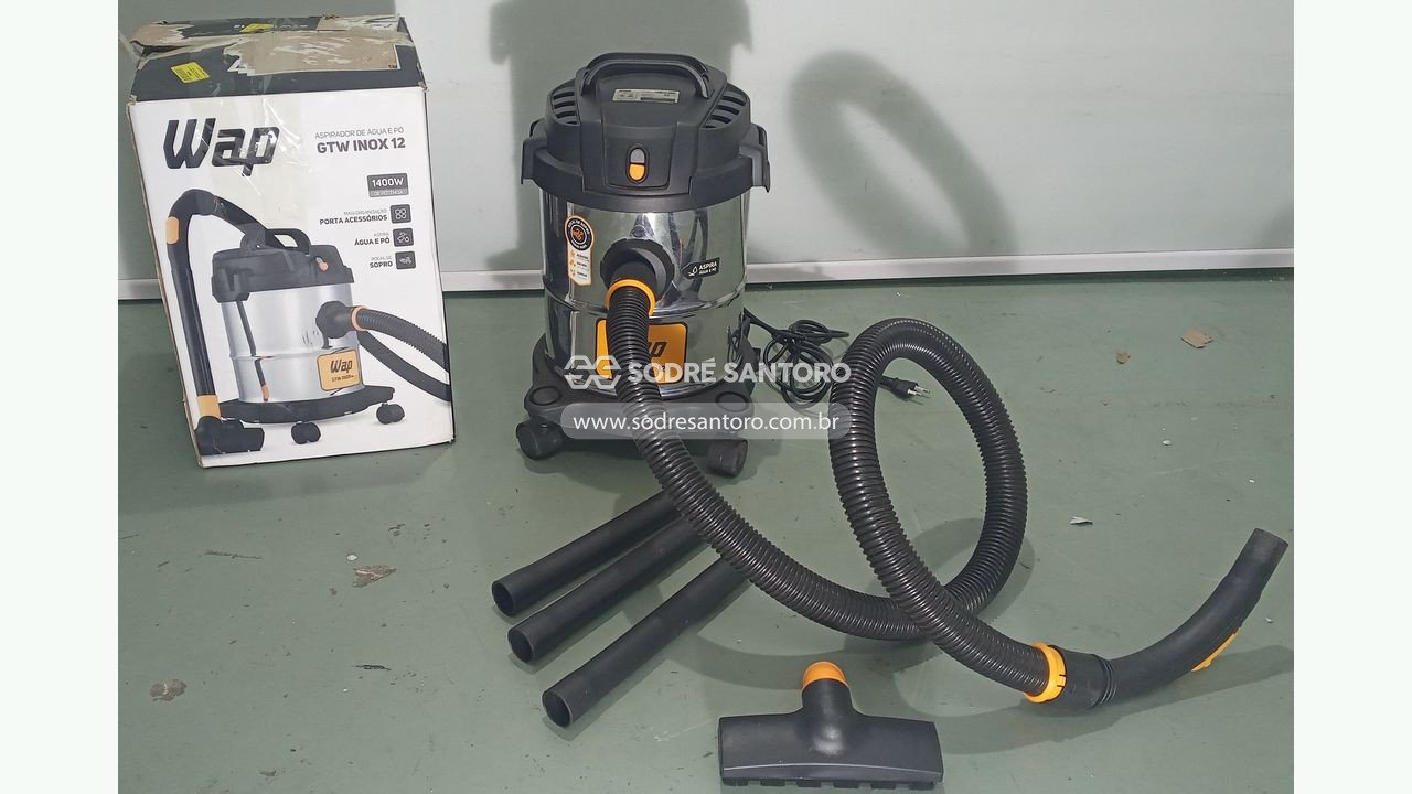 aspirador de agua e pó wap gtw inox 12
