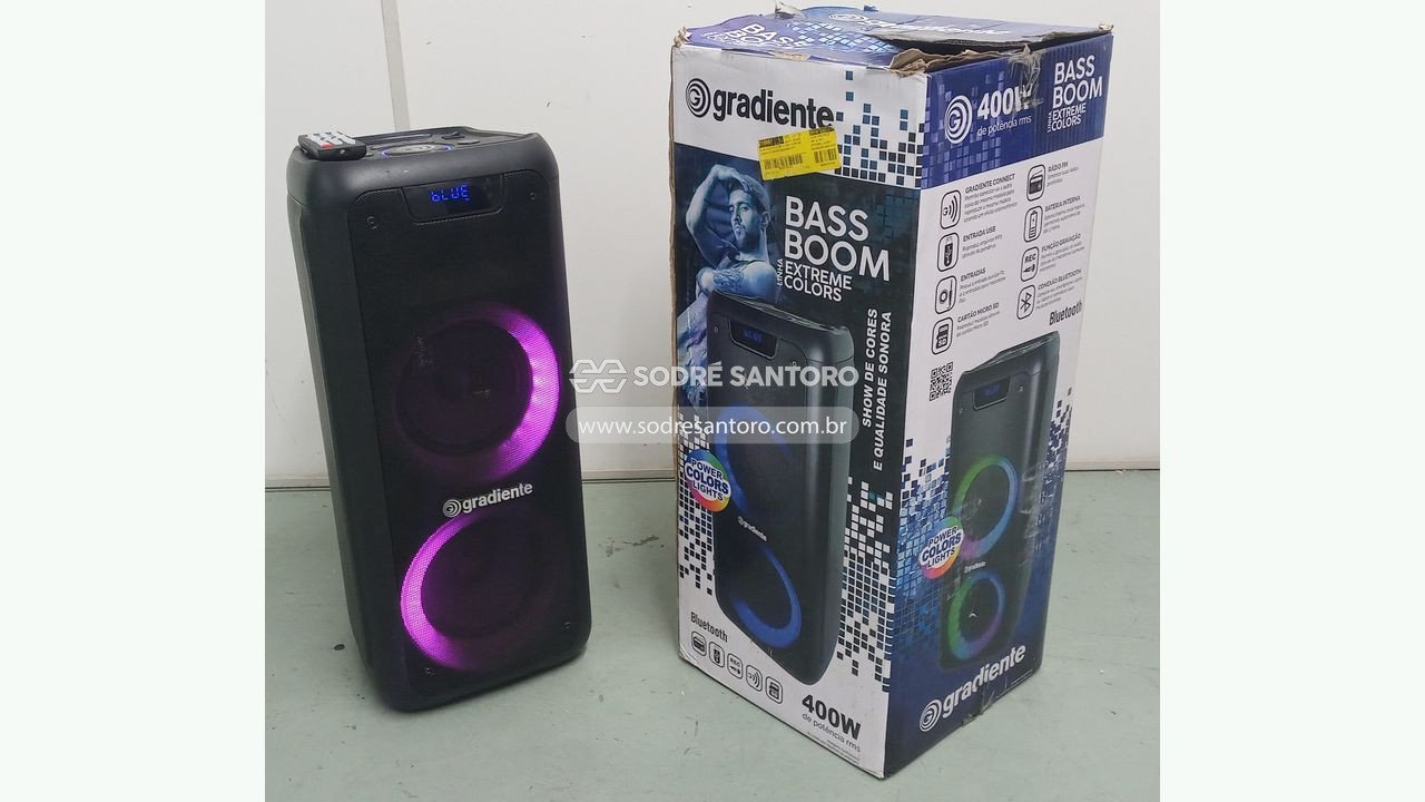 caixa amplificada de som gradiente gca-201
