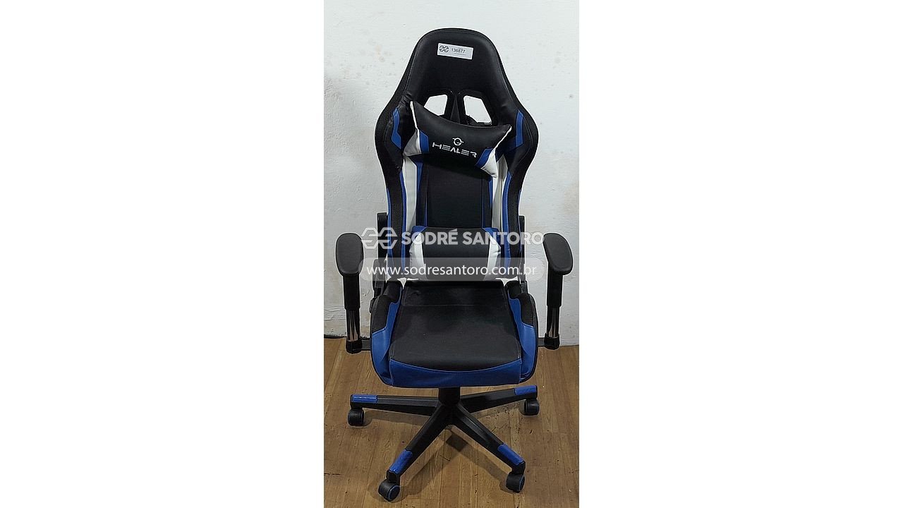 cadeira gamer giratória e rodízios healer