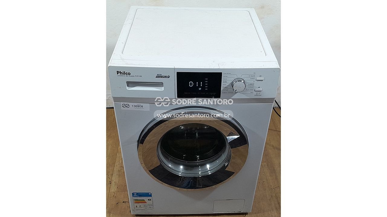 lavadora de roupas 10kg philco plr10b 127v