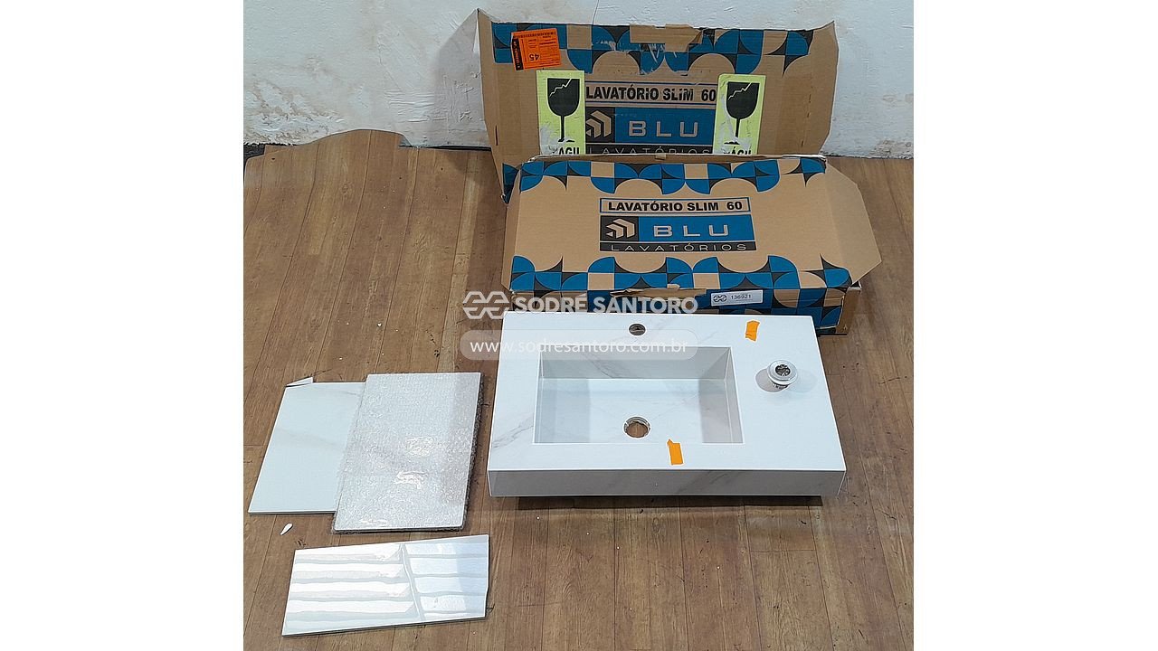 lavatório blu slim 60