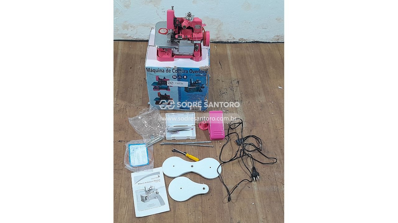 máq. de costura overlock importway iwmc-506rs2