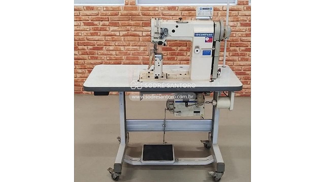 1 máquina de pesponto 1 agulha compass