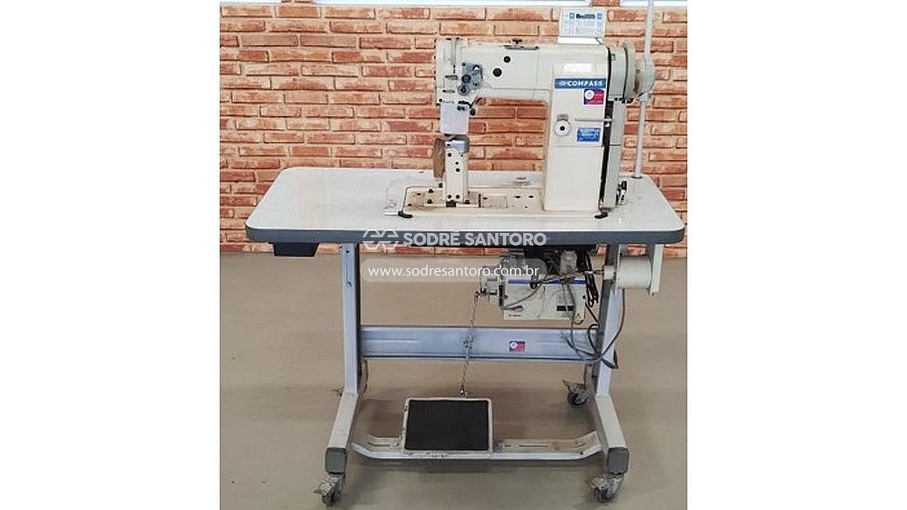 1 máquina de pesponto 1 agulha compass