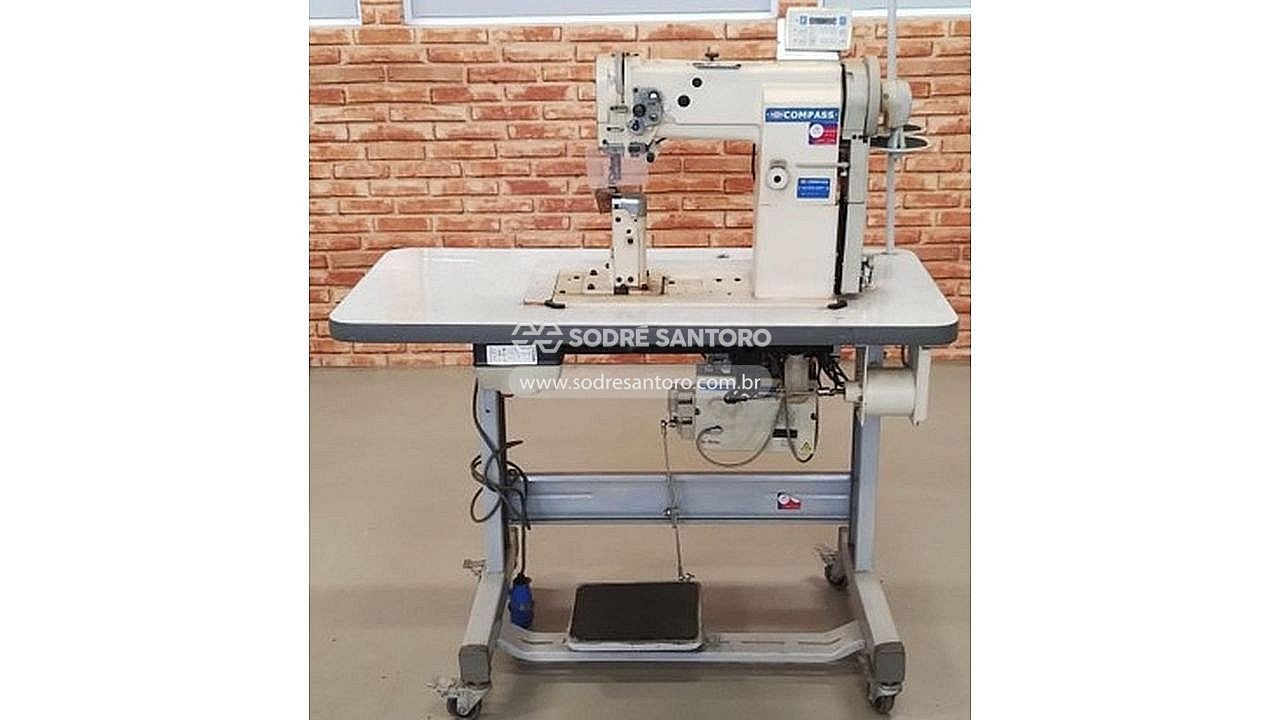 1 máquina de pesponto 1 agulha compass