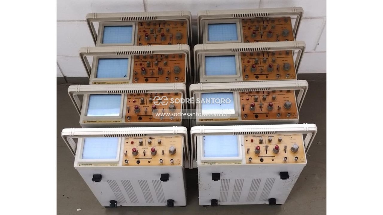 8 osciloscópios duplo traço 7025a topward