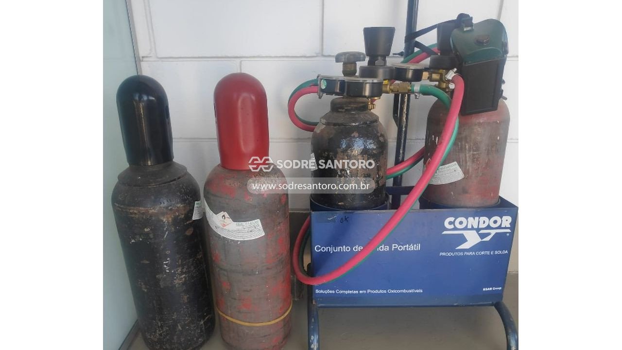 1 conj. portátil solda oxiacetilenica