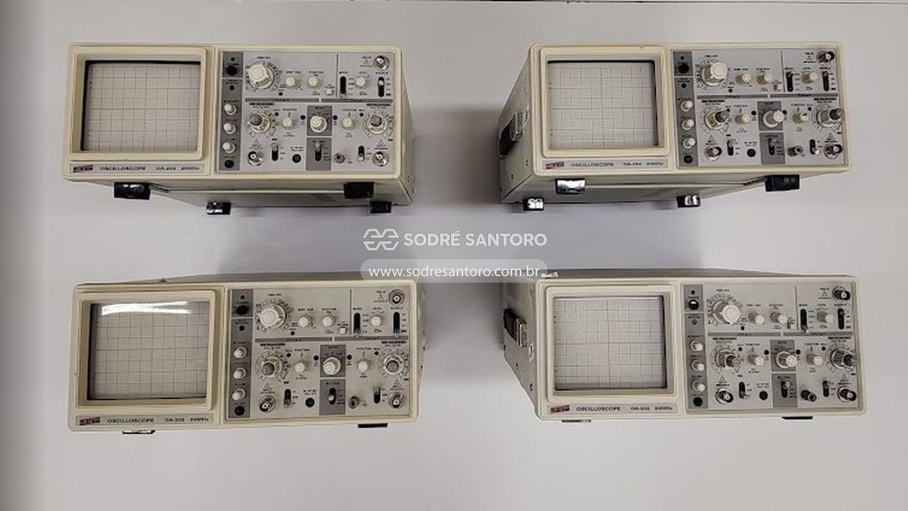 4 osciloscópios 20 mhz analógico