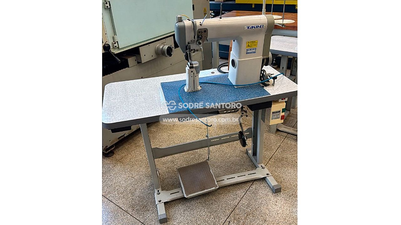1 máquina costura indl coluna rod. rotativo