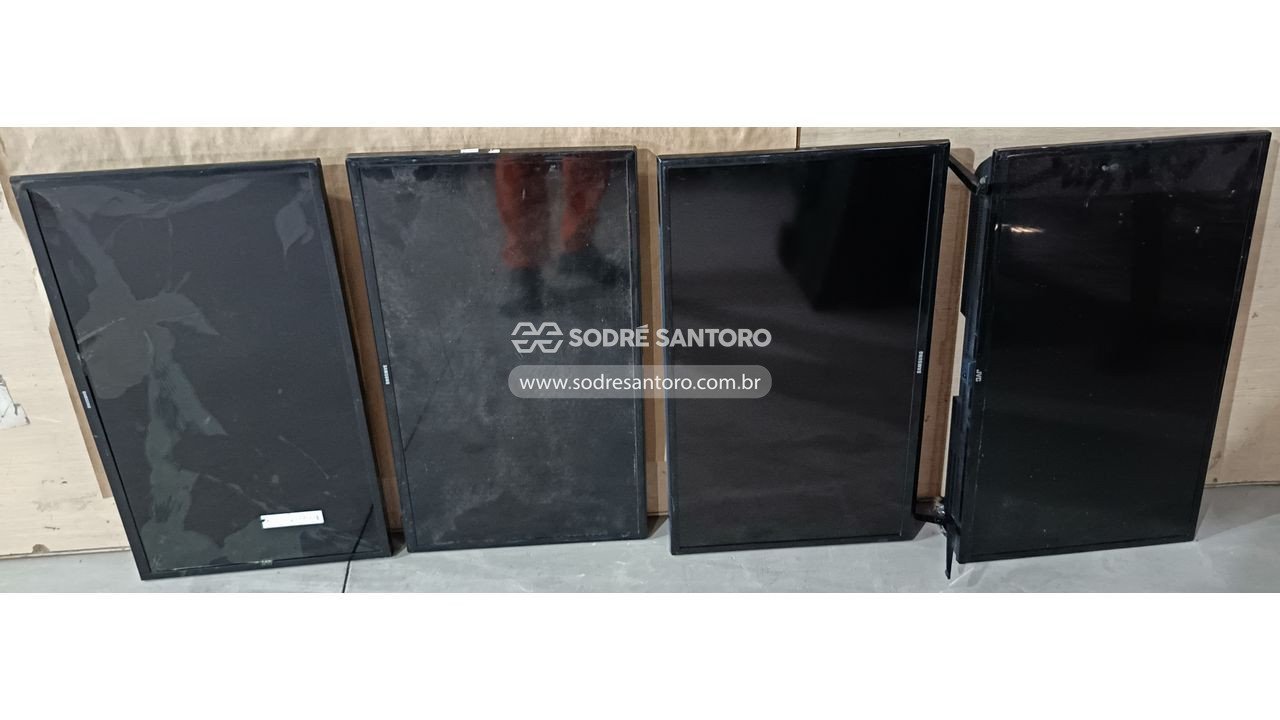 sucata de 4 tvs 32" - jvc / samsung