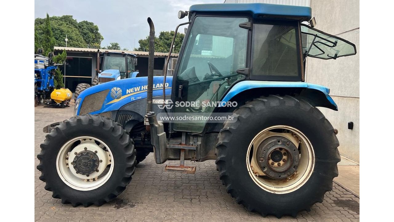 trator agrícola new holland tl75 4x4 - 2013