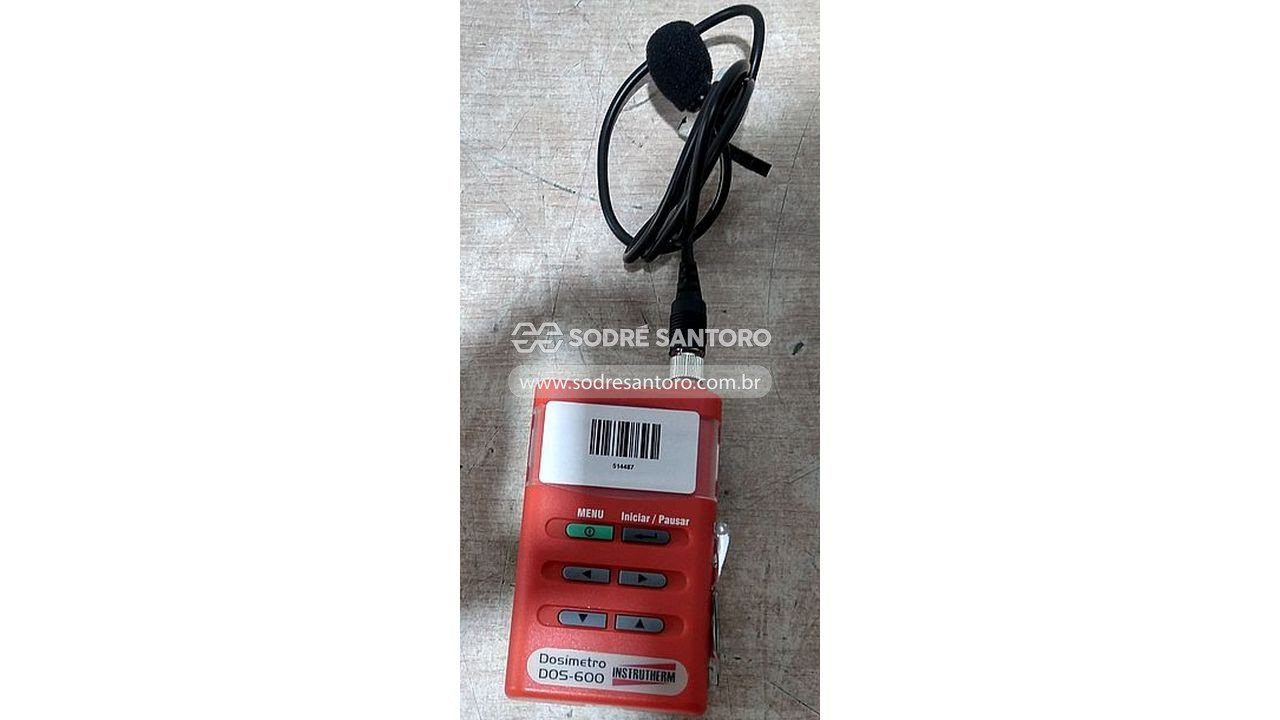 dosímetro de ruído digital portátil instrutherm dos-600