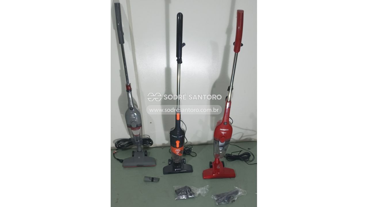 3 aspiradores verticais (mondial / electrolux)