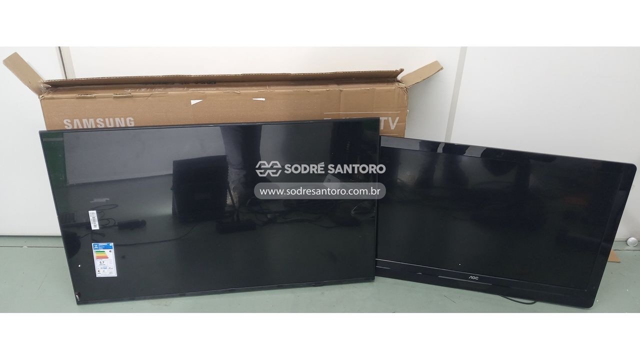 sucatas de 2 tvs (43' / 32' - samsung / aoc)