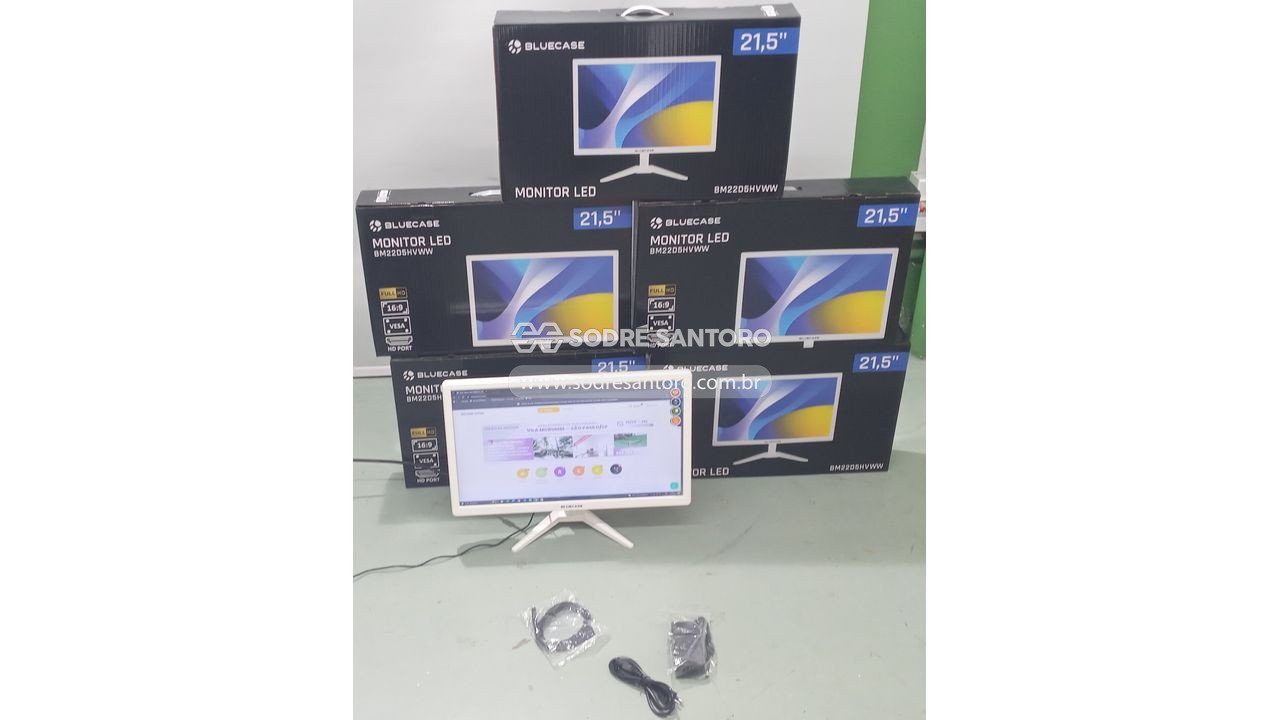 monitor led 21,5' bluecase bm22d5hvww