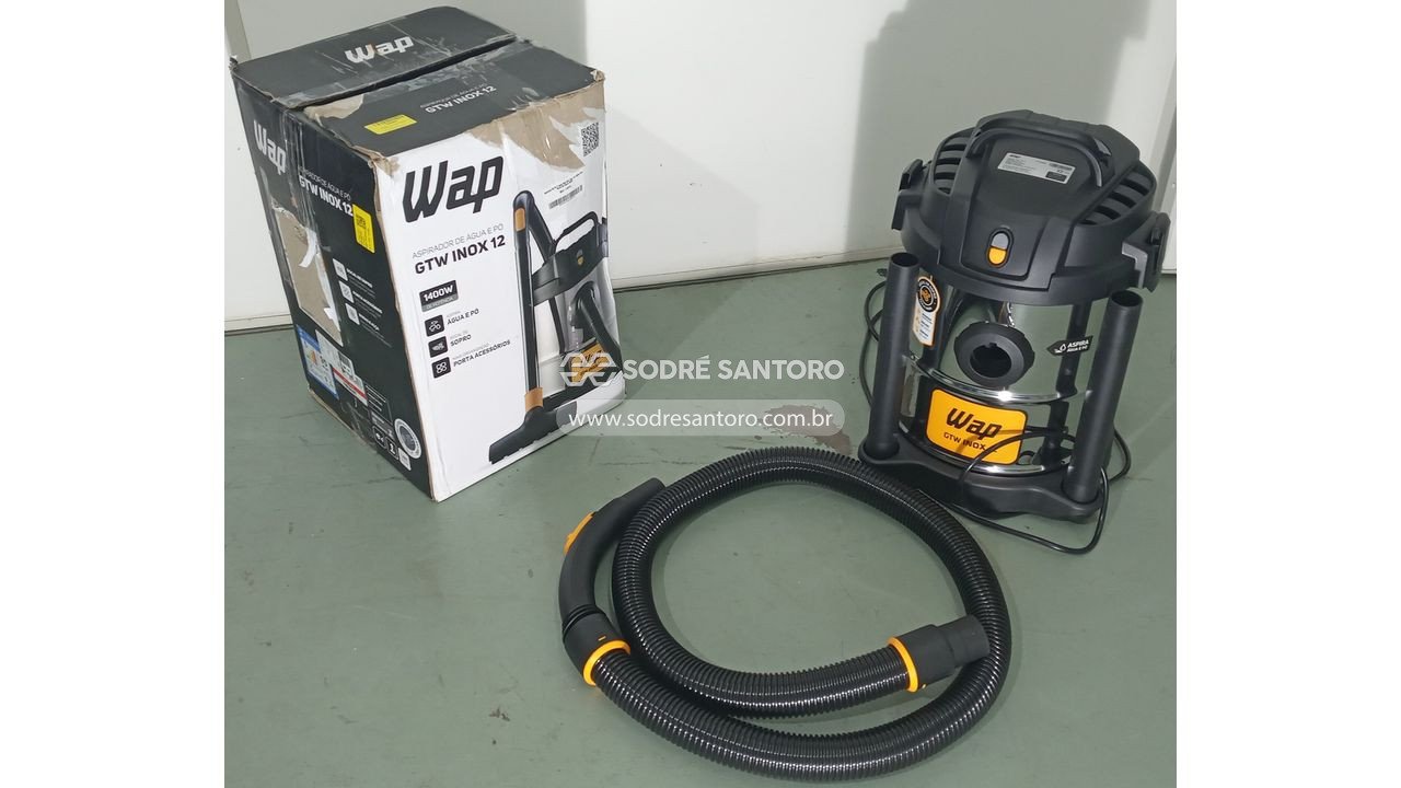 aspirador de agua e pó wap gtw inox 12