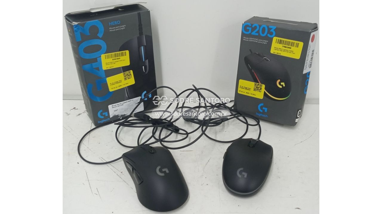 2 mouses gamers personalizados logitech g403