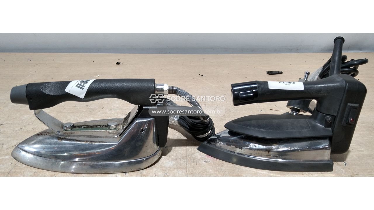 2 ferros passar roupas indust daisho/continental