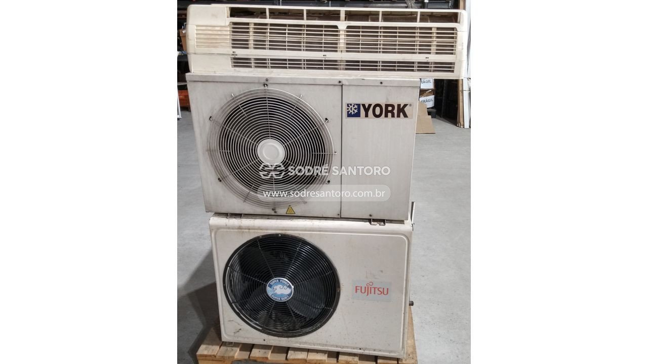 2 condensadoras york / fujitsu e 1 evaporadora