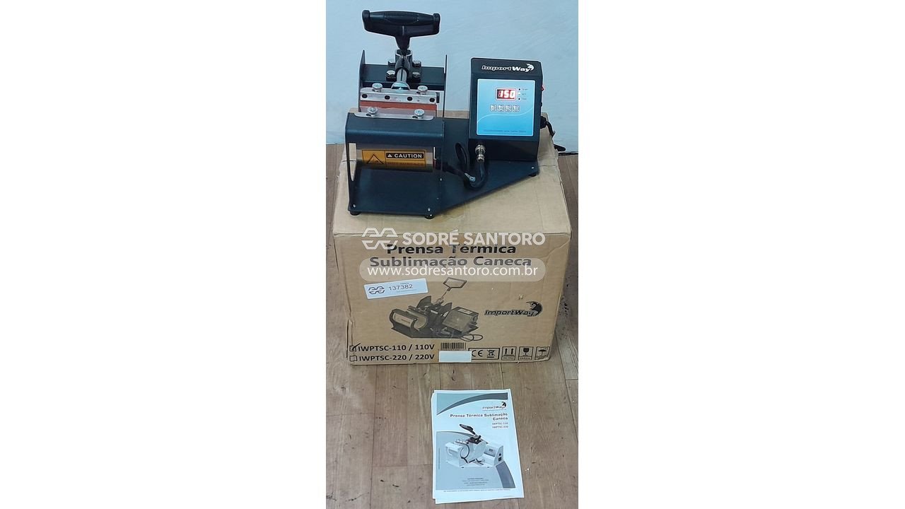 prensa térmica sublimação importway caneca