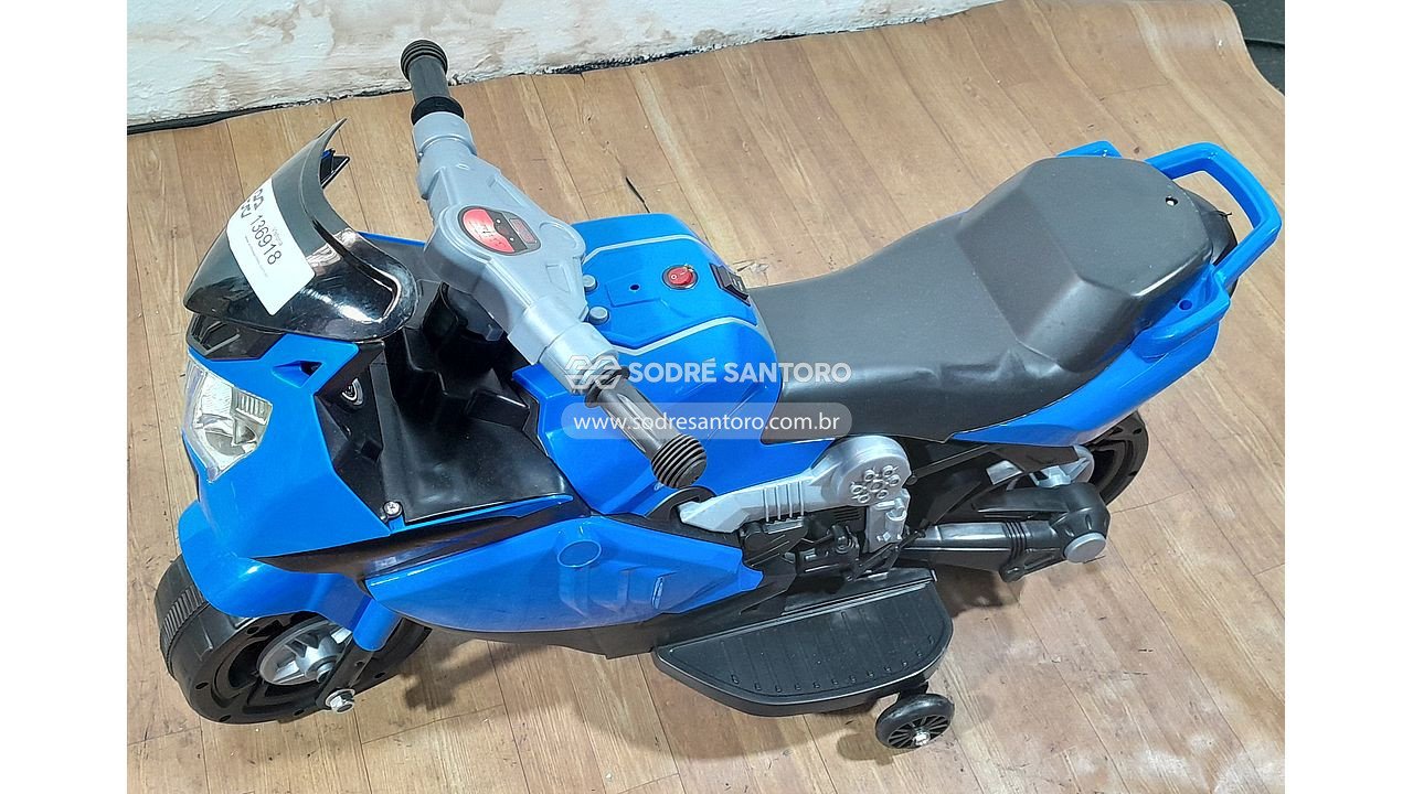 mini moto elétrica azul