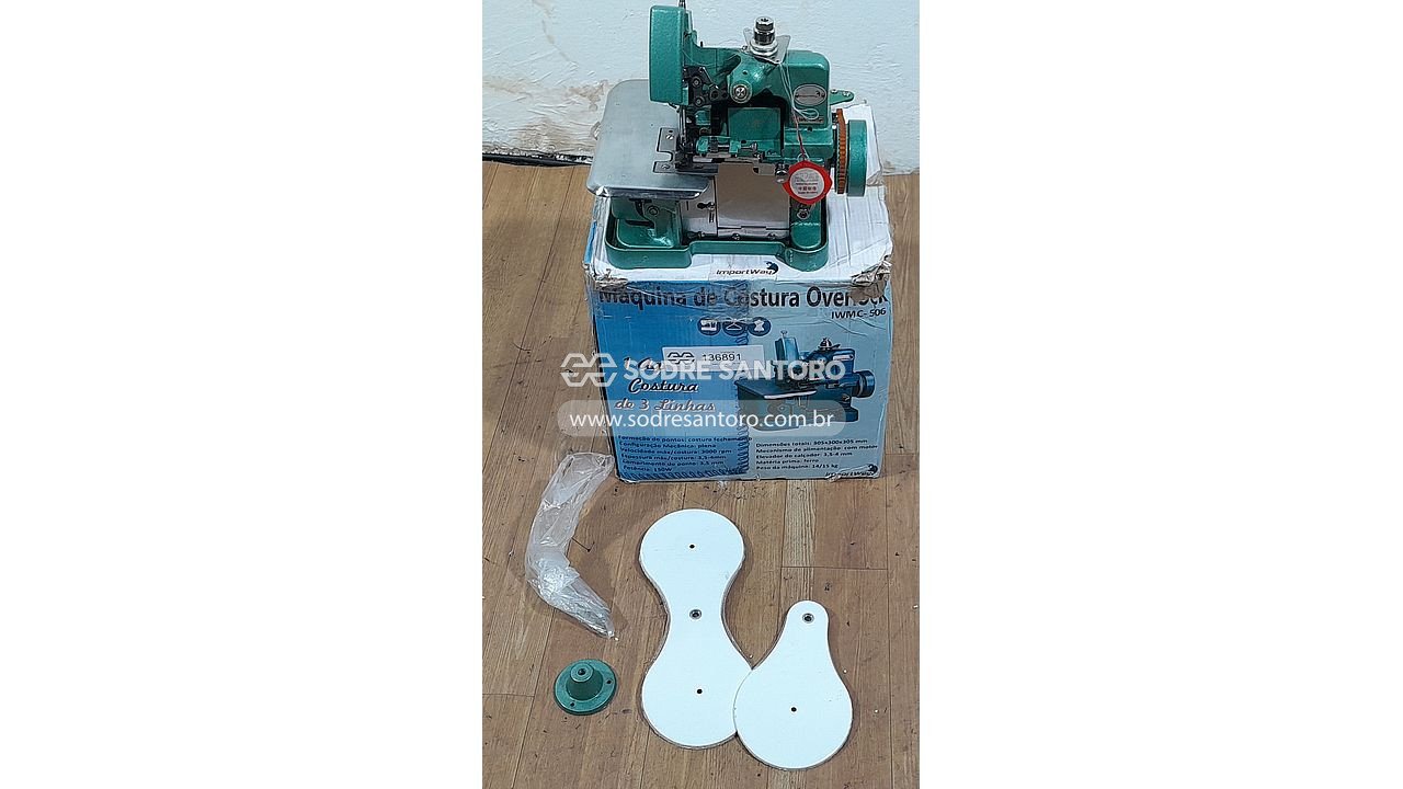 máquina de costura overlock importway iwmc-5061