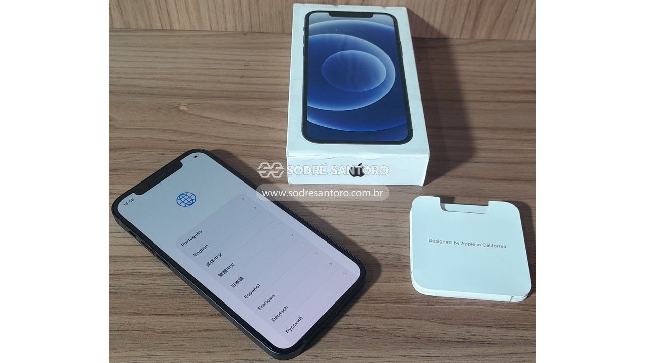 iphone 12 apple preto 128gb imei357619539816683