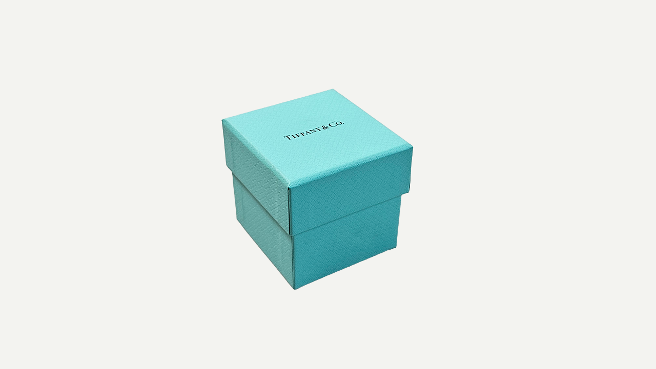 Foto 6 de 6: TIFFANY & CO. - Anel em platina 950, com 0.29 cts de diamantes redondos e um diamante lapidação cushion de 0.24 cts. Aro: 15.