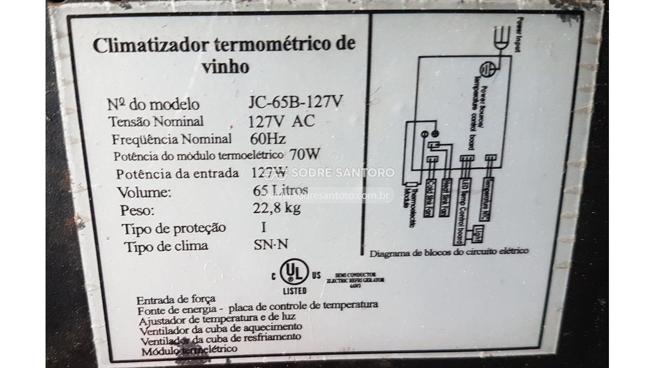 Foto 4: climatizador de vinho
